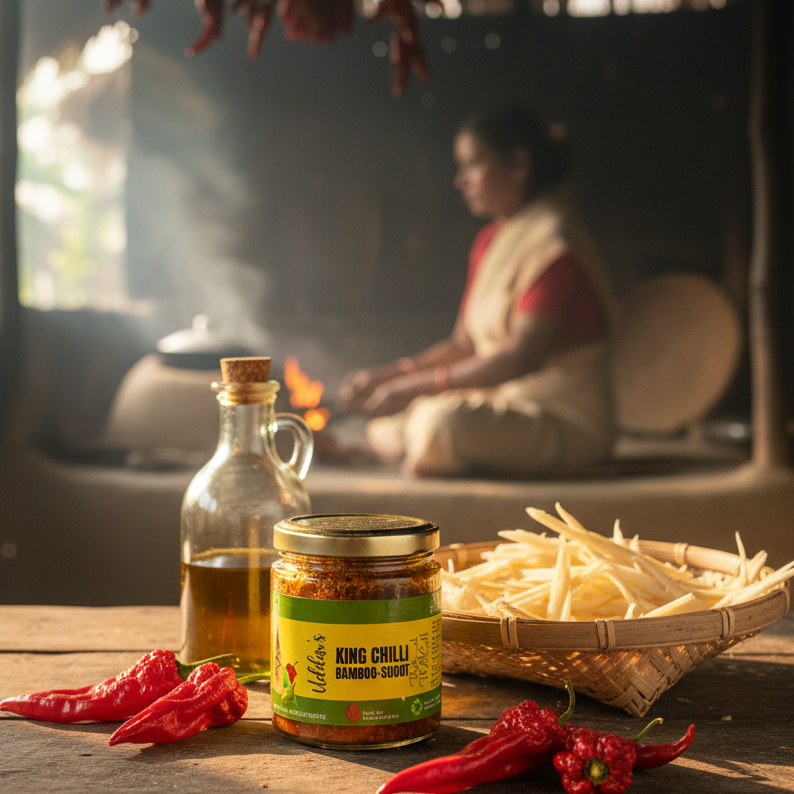 King chilli with bamboo shoot pickle - Regular 150 Gms