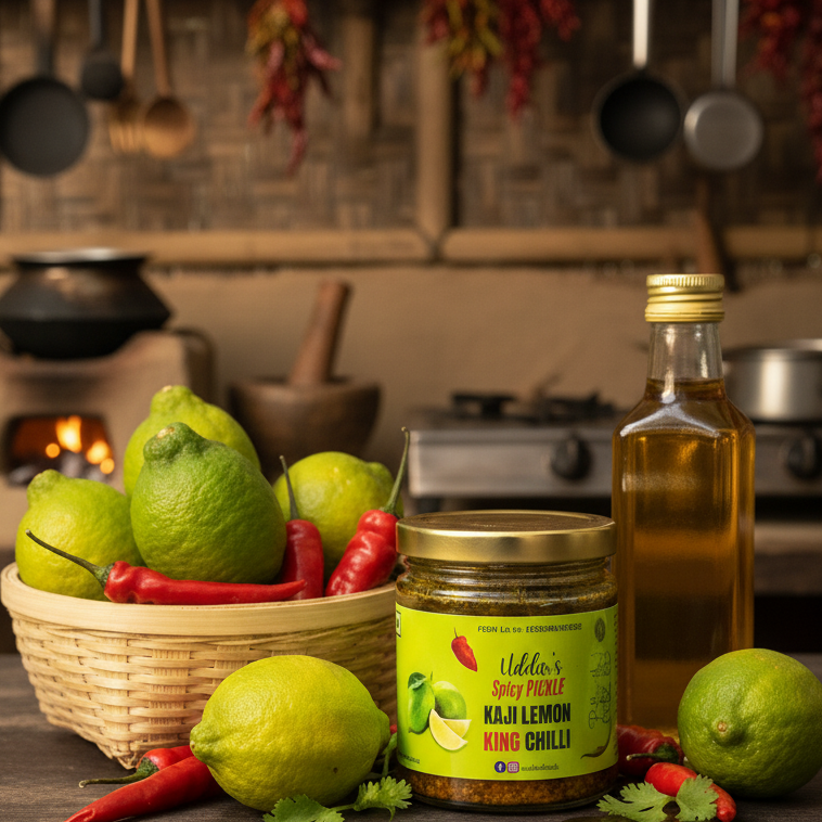 Kaji lemon king chilli pickle - Regular 150 Gms